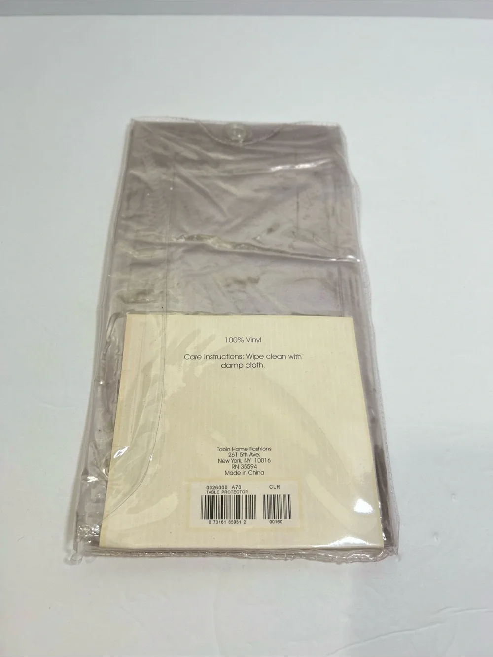 Clear Vinyl Tablecloth Protector Fits 70